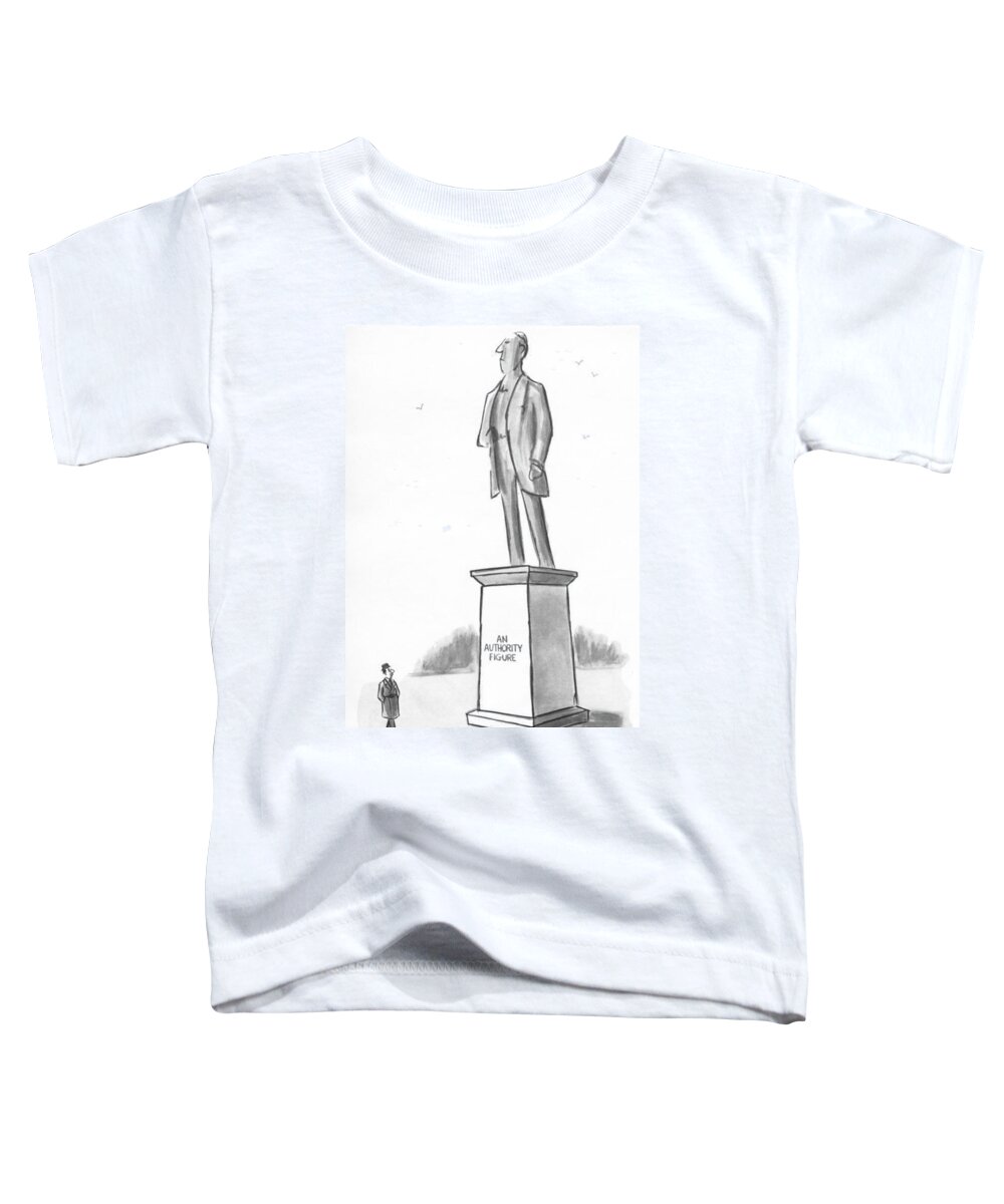 Captionless Toddler T-Shirt featuring the drawing An Authority Figure by Warren Miller