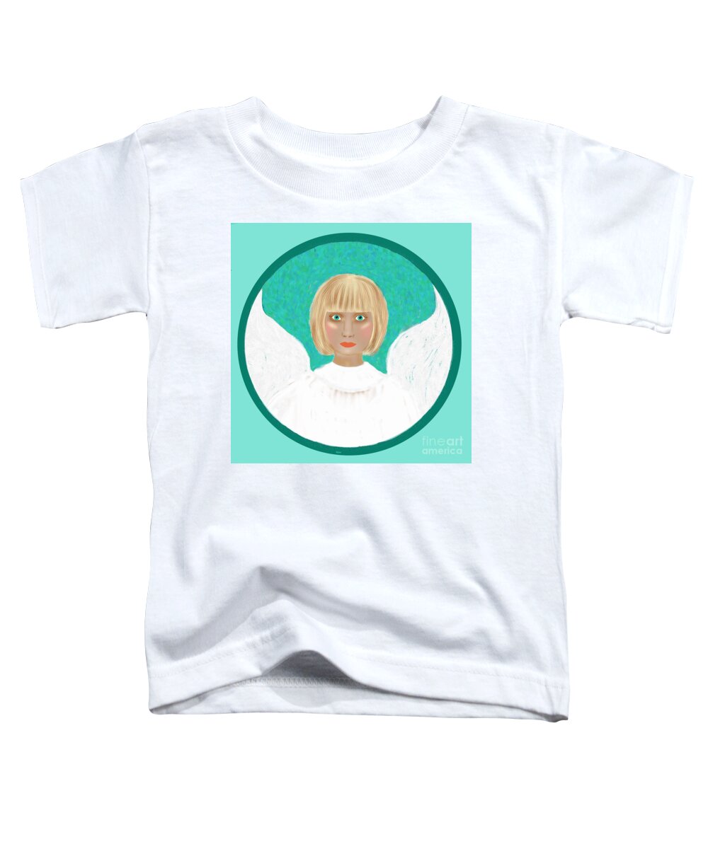 Angel Toddler T-Shirt featuring the digital art Angel guides by Elaine Hayward