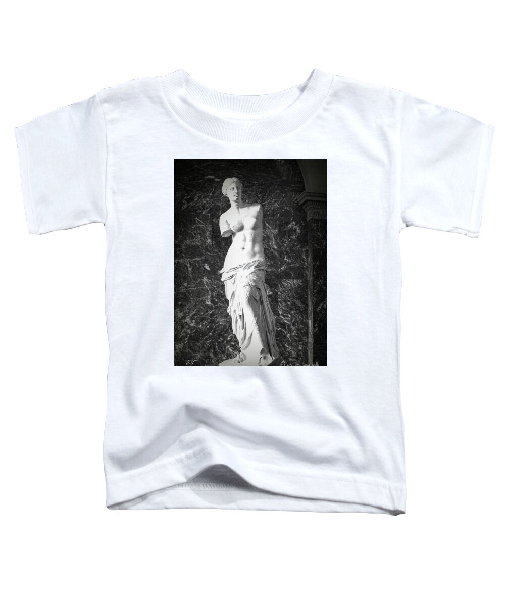 Aphrodite Toddler T-Shirt featuring the photograph Aphrodite aka Venus de Milo by Elaine Teague