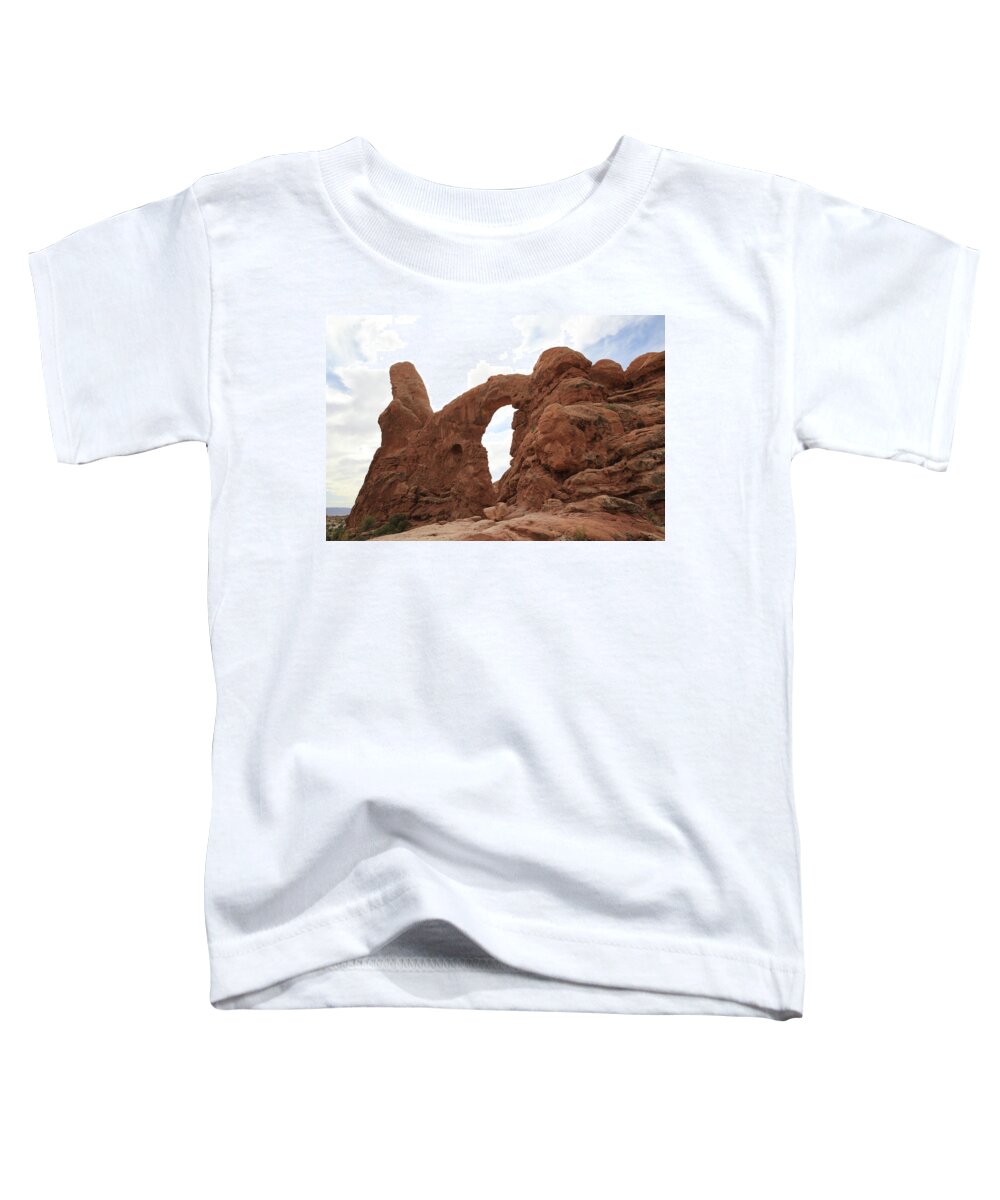 Arches Toddler T-Shirt featuring the photograph Arches National Park, Utah - Turret Arch by Richard Krebs