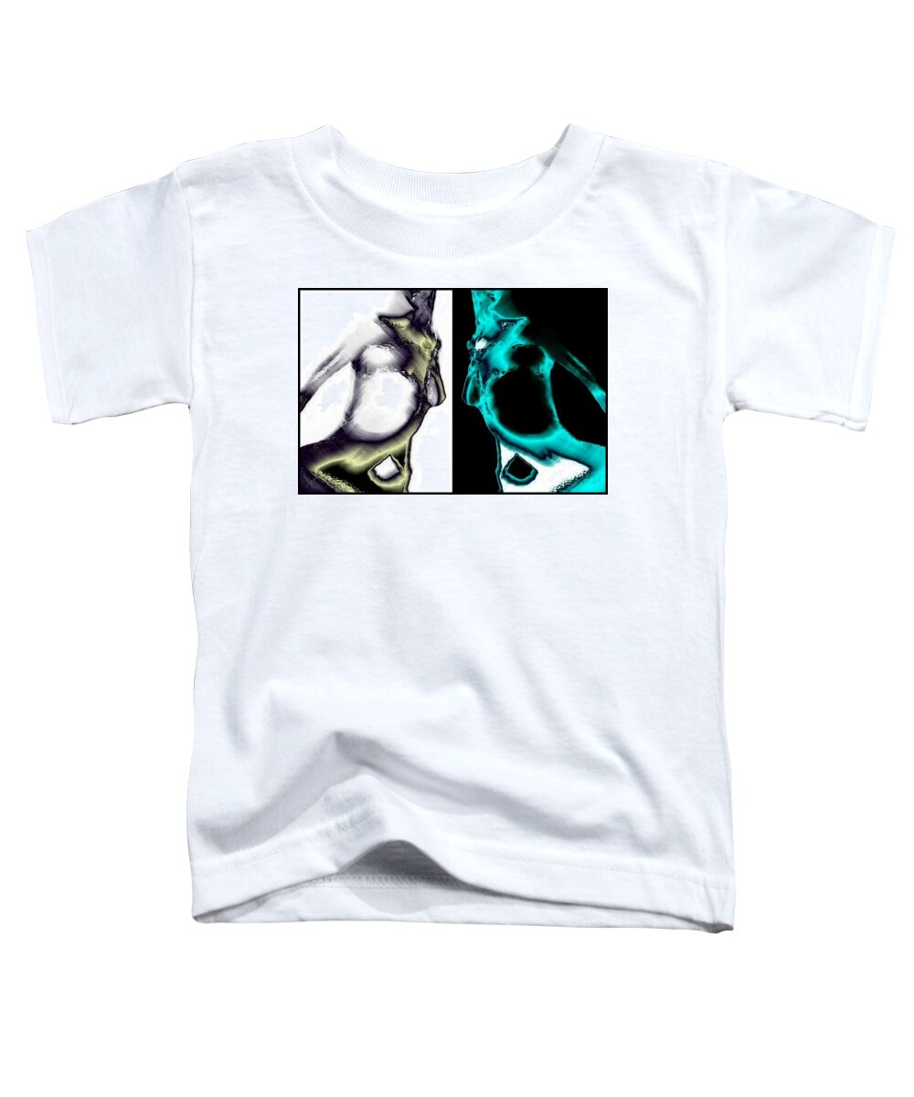 Abstract Toddler T-Shirt featuring the painting Ariadne by Michael Lightsey