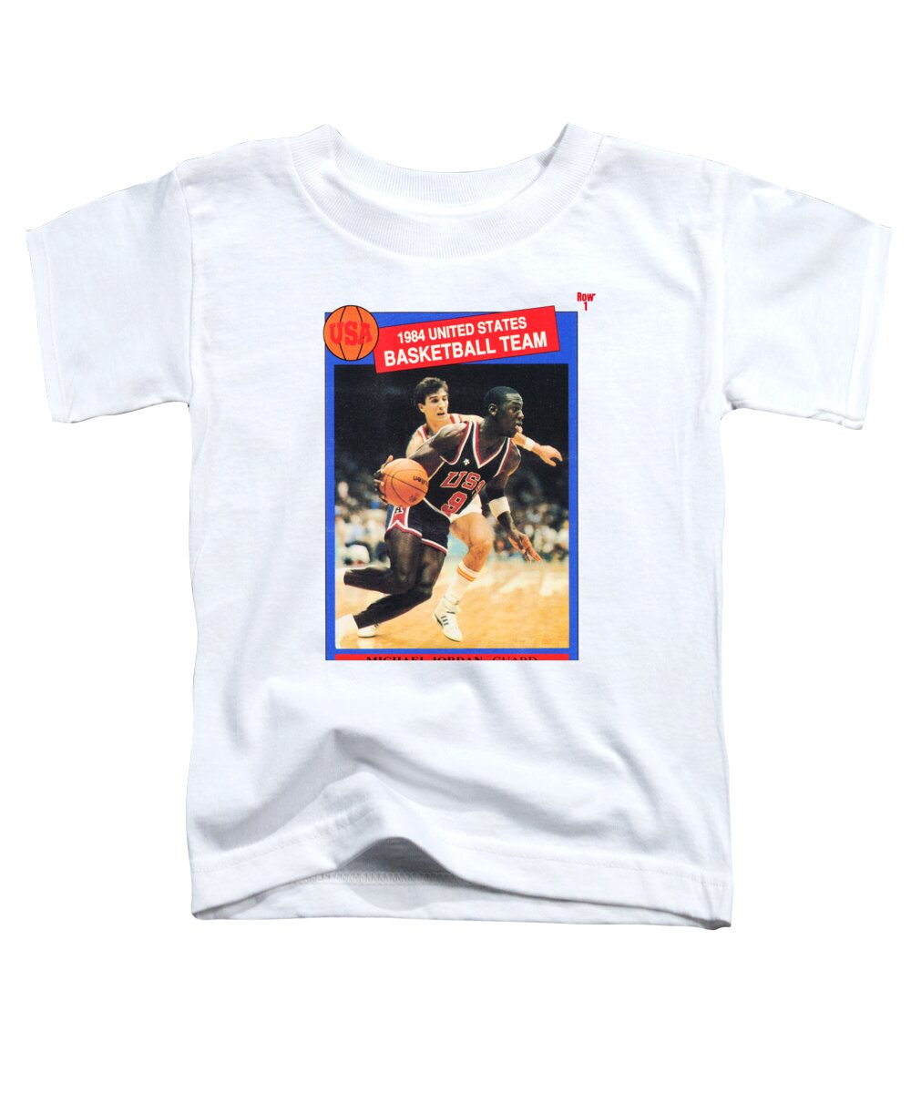 1984 USA Olympic Basketball Card Michael Jordan Art - Row One Brand