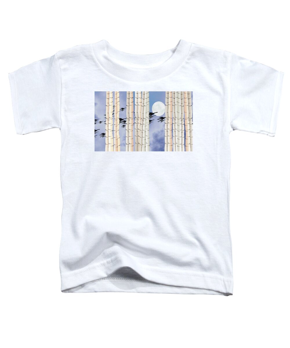 Landscape Toddler T-Shirt featuring the digital art Aspen Two by Ted Clifton