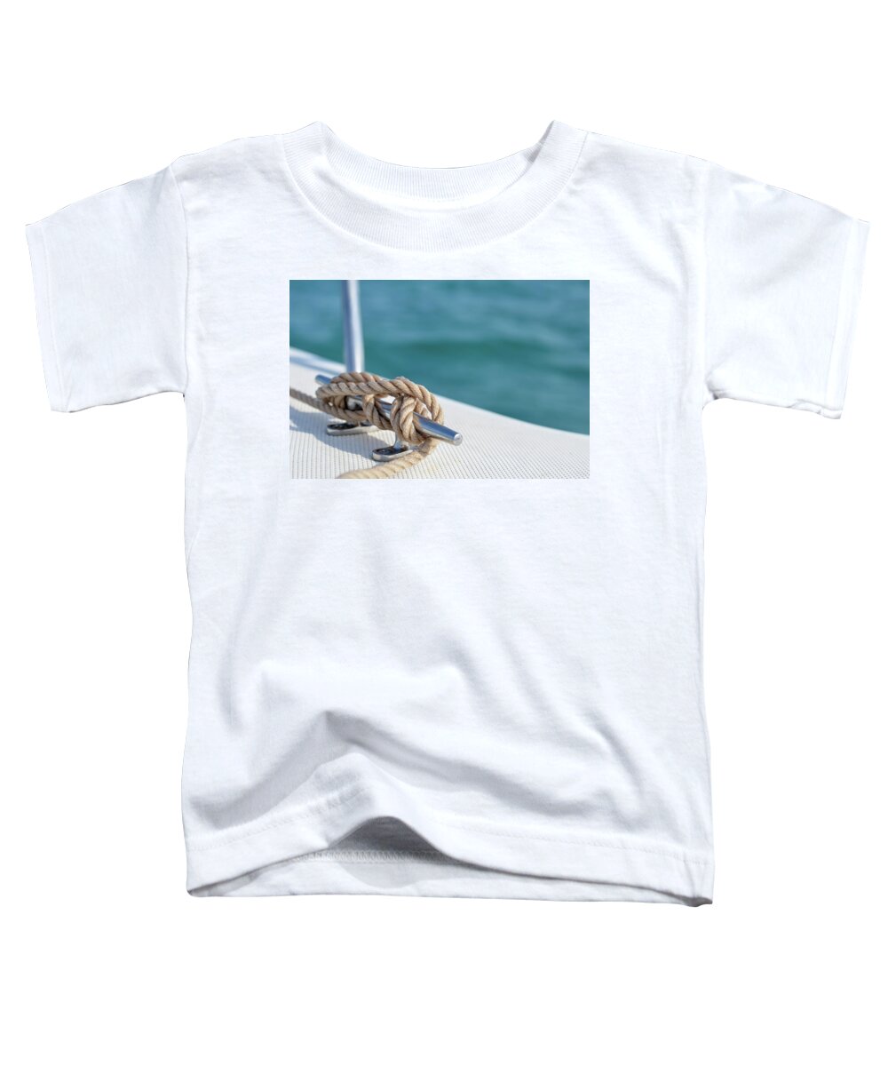 Boating Toddler T-Shirt featuring the photograph At Sea by Laura Fasulo