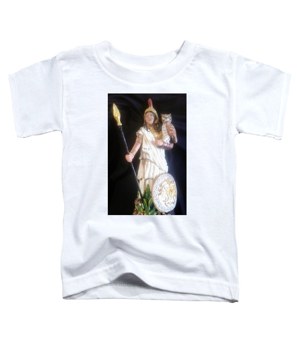 Toddler T-Shirt featuring the painting Athena by James RODERICK