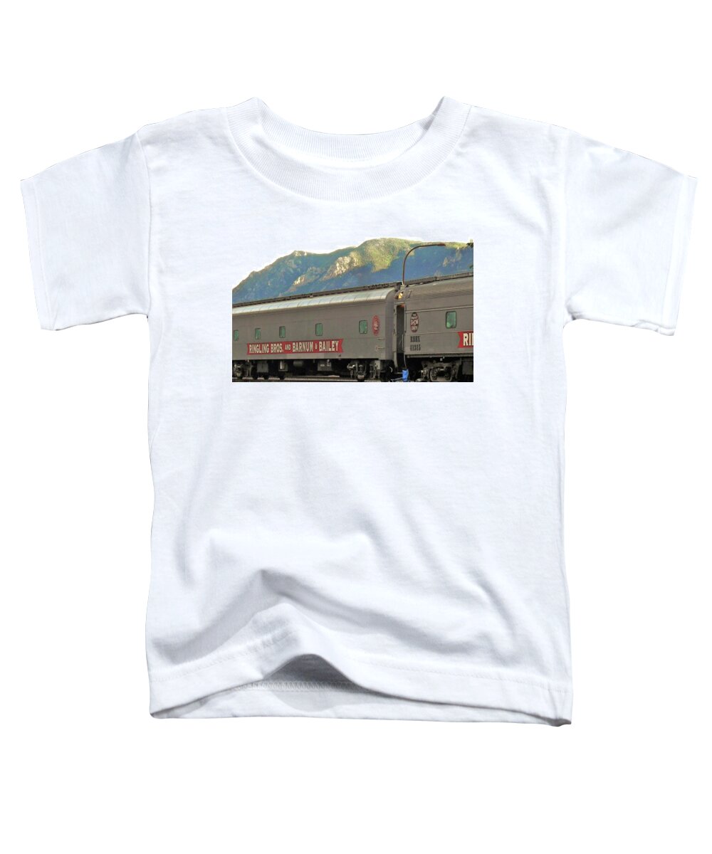 Barnum And Bailey Toddler T-Shirt featuring the photograph Barnum and Bailey Train by Clarice Lakota
