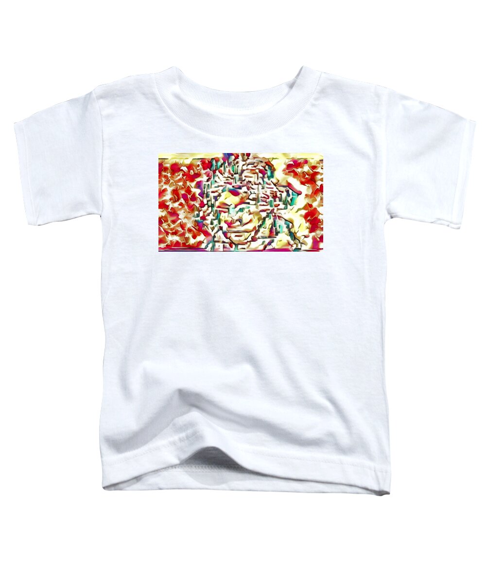  Toddler T-Shirt featuring the mixed media Beethoven Arkansas by Bencasso Barnesquiat