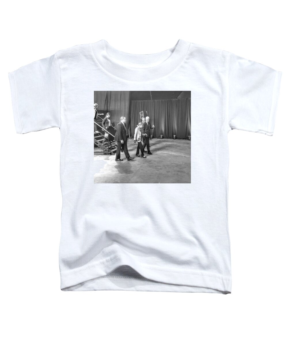 Bill Clinton Toddler T-Shirt featuring the photograph Bill Clinton and Justice Ruth Bader Ginsburg by Michael Dean Shelton