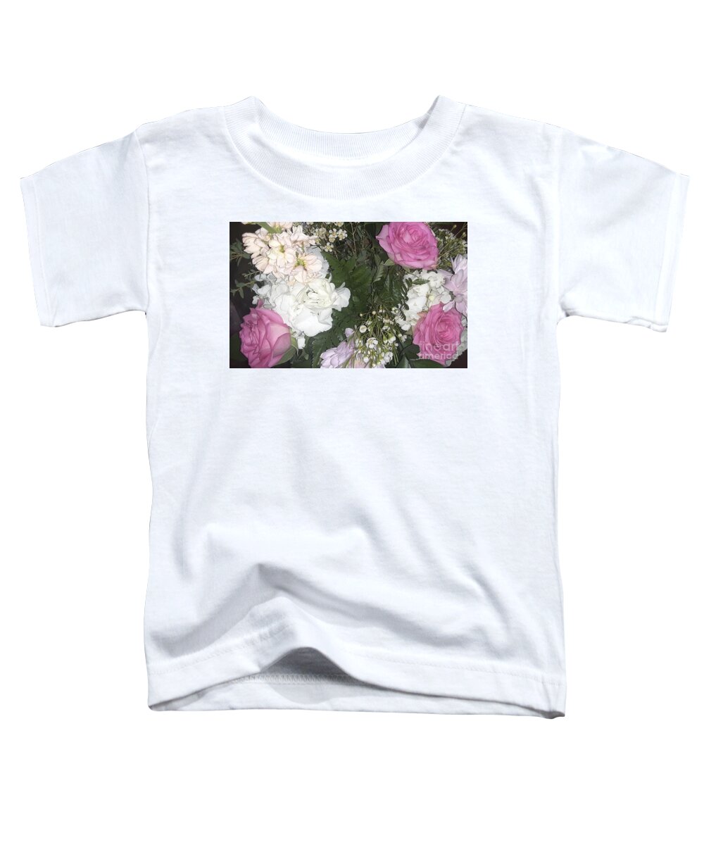 Flowers Toddler T-Shirt featuring the photograph Birthday flowers by Nancy Graham