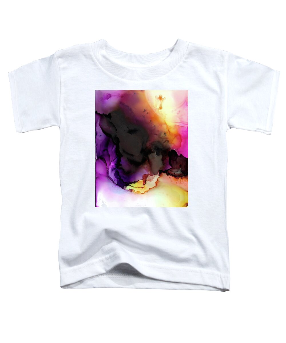Ink Toddler T-Shirt featuring the painting Butterfly effect I by Eric Fischer