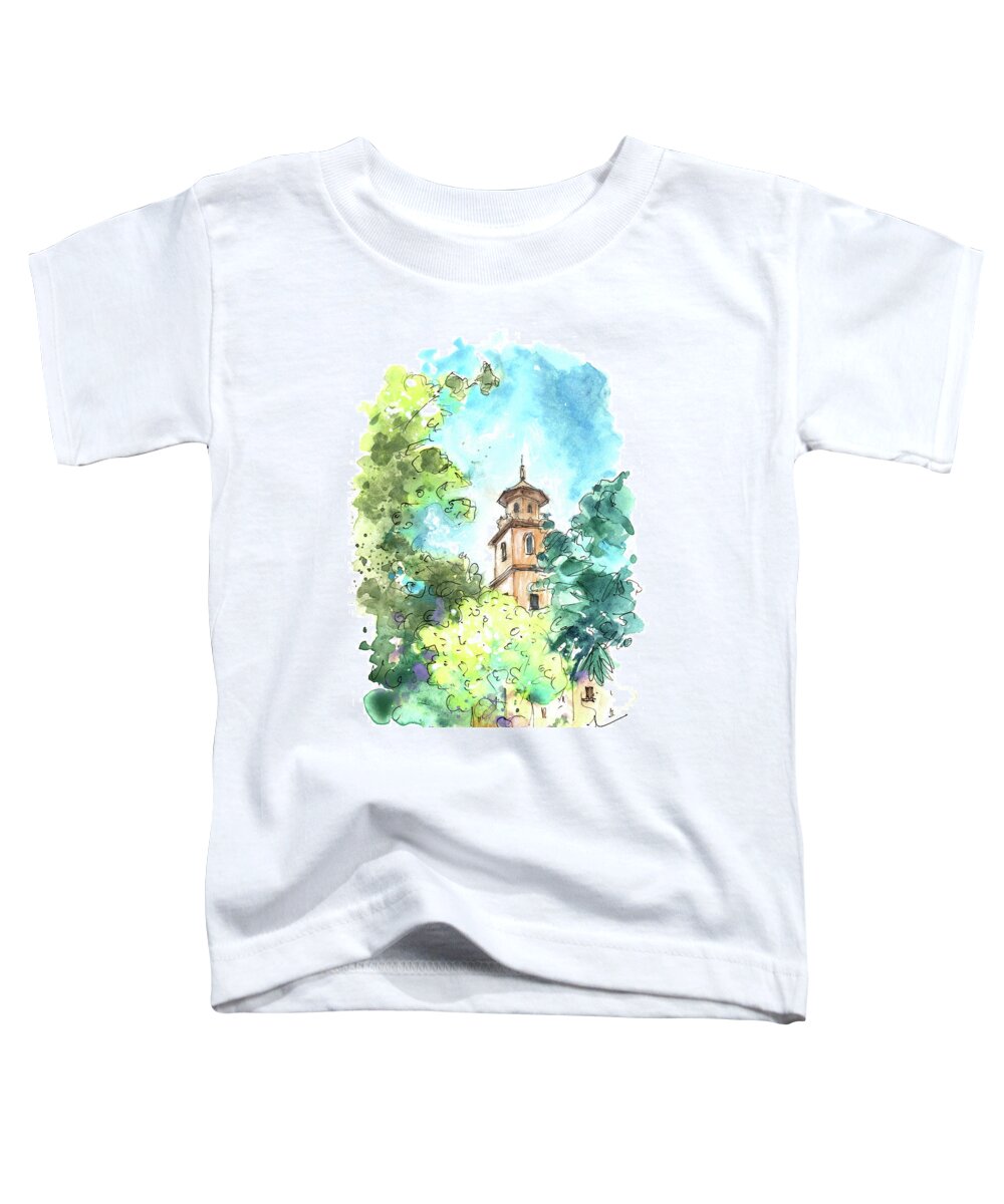 Travel Toddler T-Shirt featuring the painting Caravaca De La Cruz 01 by Miki De Goodaboom