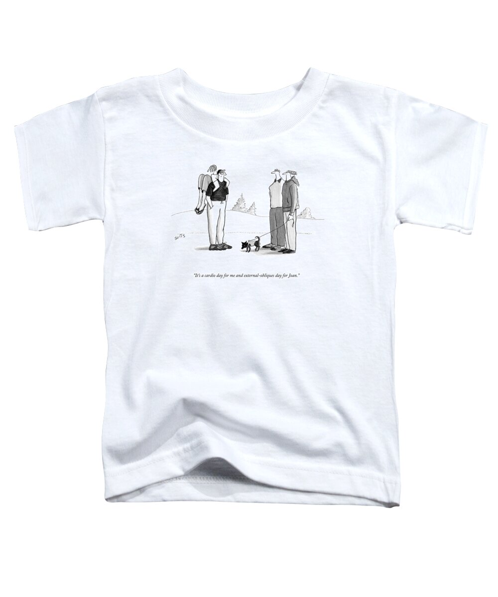 A25744 Toddler T-Shirt featuring the drawing Cardio And External Obliques by Julia Suits