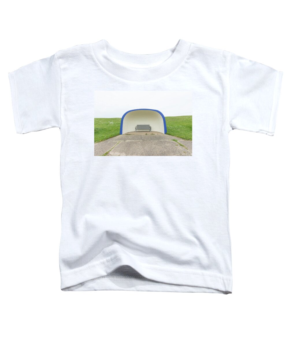 New Topographics Toddler T-Shirt featuring the photograph Clam Shelter by Stuart Allen