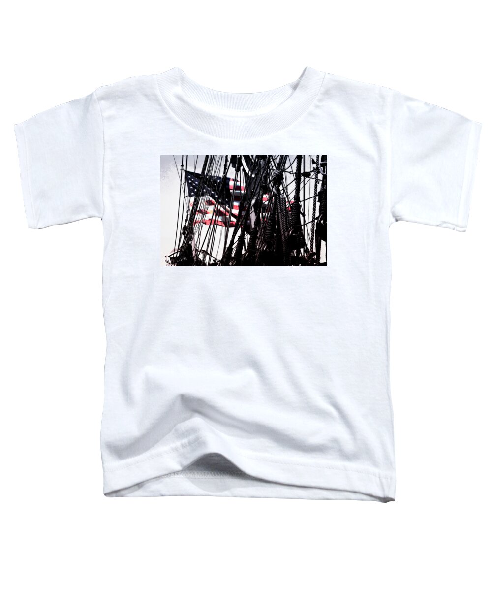 Photo Toddler T-Shirt featuring the photograph Colors on the Stern 1 by Alan Hausenflock