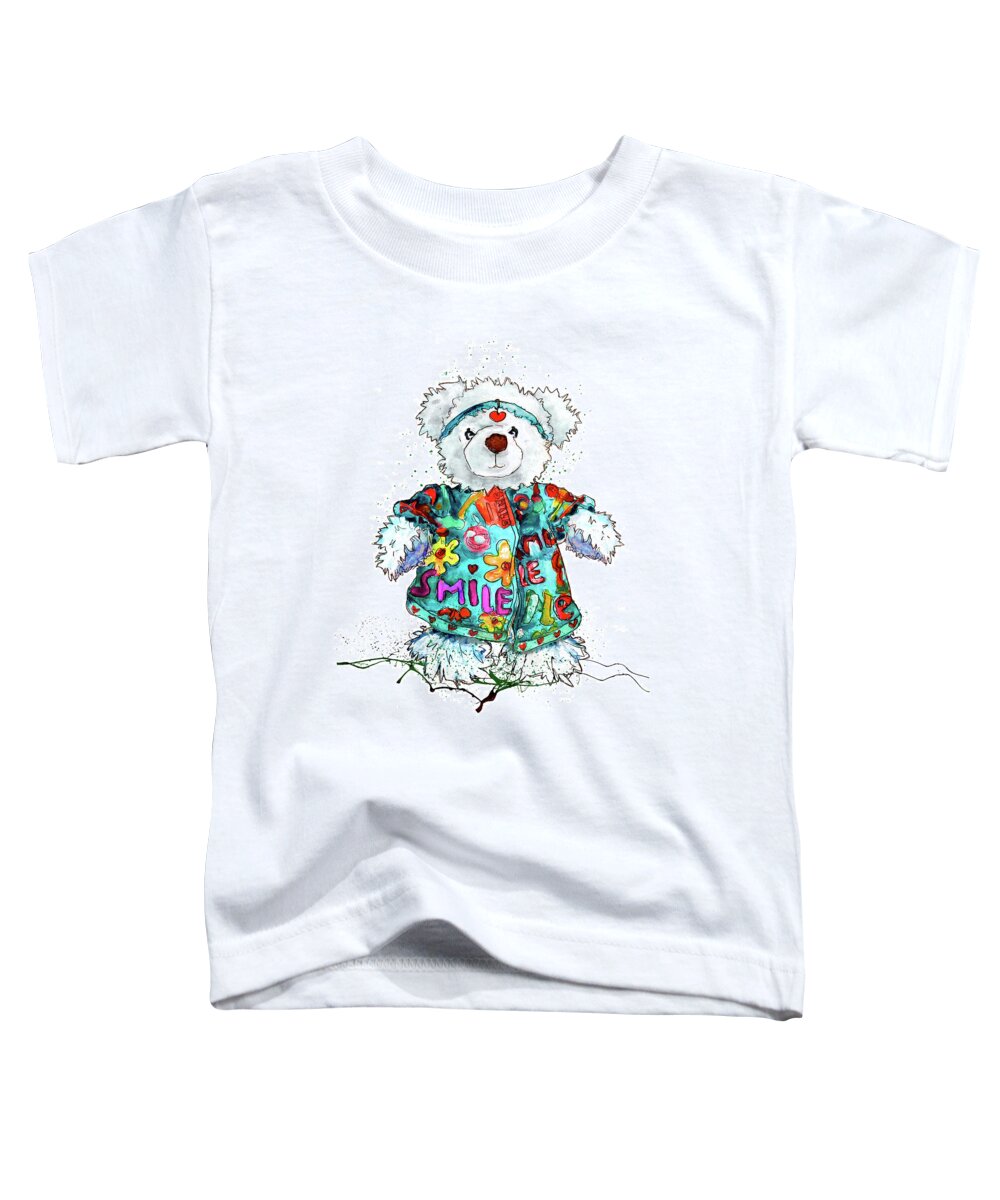 Bear Toddler T-Shirt featuring the painting Corona by Miki De Goodaboom