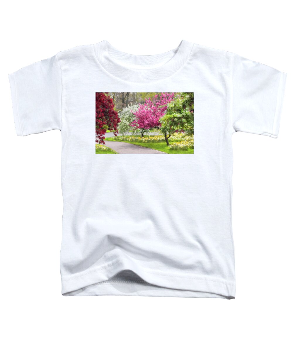 Spring Toddler T-Shirt featuring the photograph Crabtree Allee by Jessica Jenney
