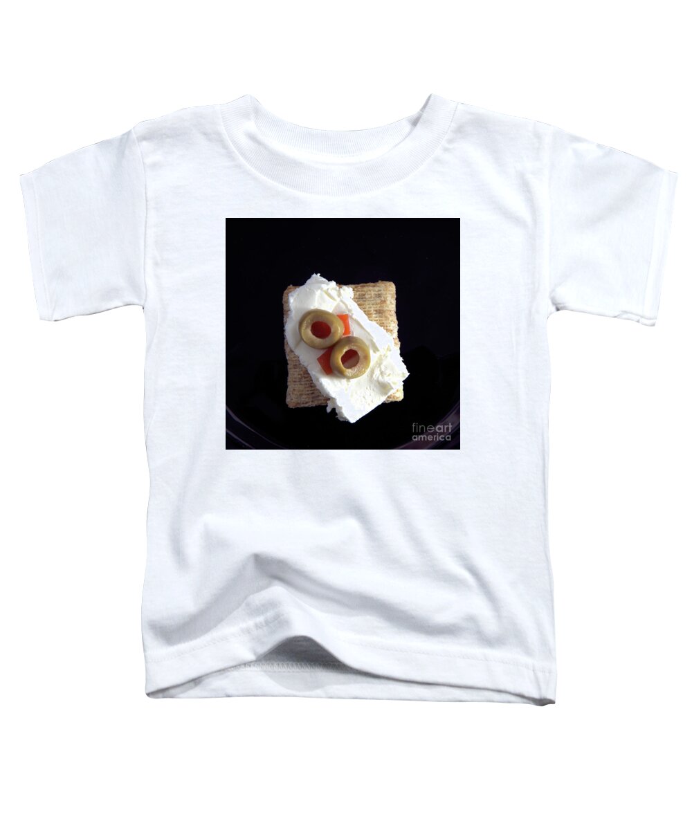 Cream Cheese Toddler T-Shirt featuring the photograph Cream Cheese Snack by Kae Cheatham