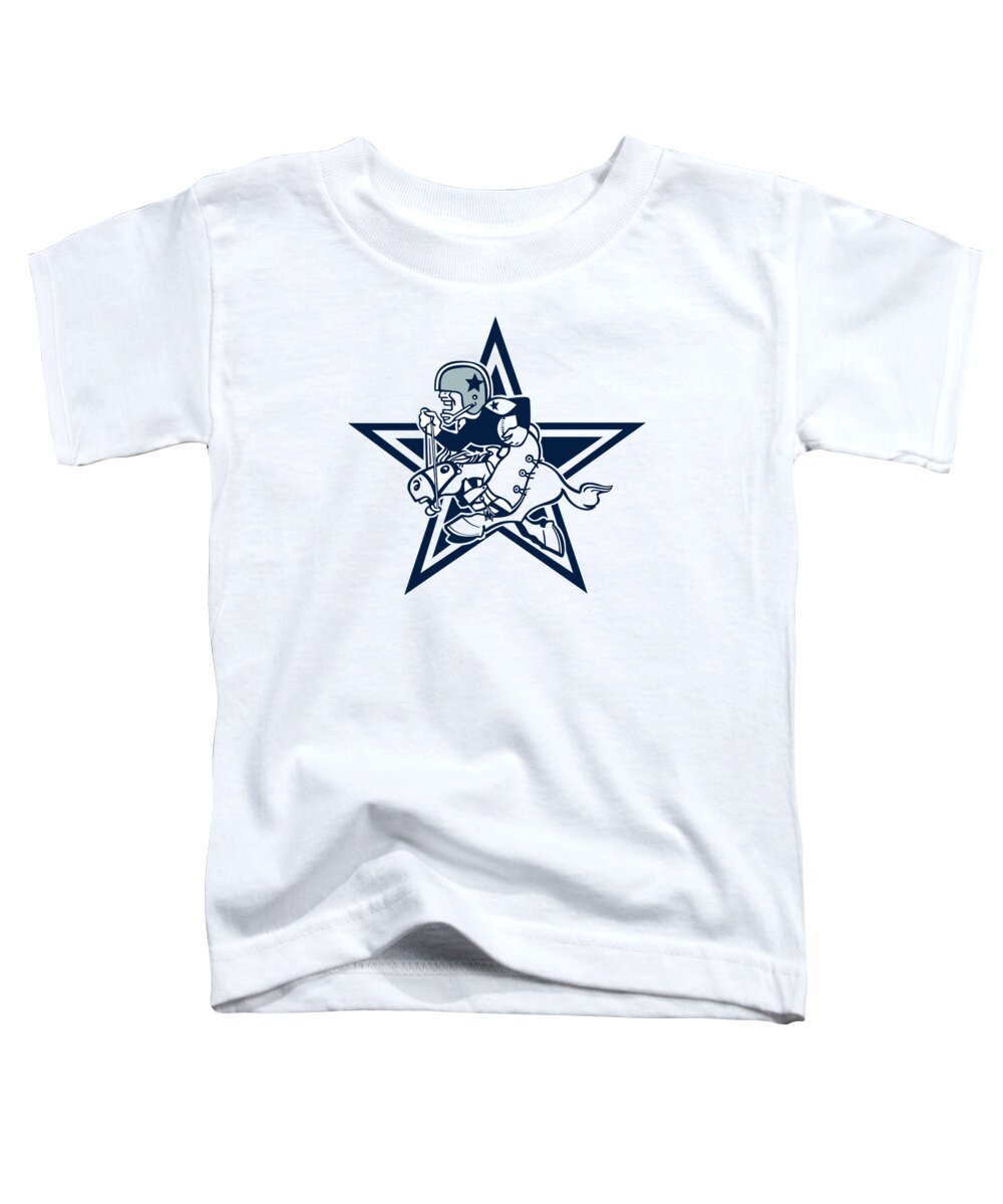 Dallas Toddler T-Shirt featuring the digital art Dallas Cowboys by Danny Shriver