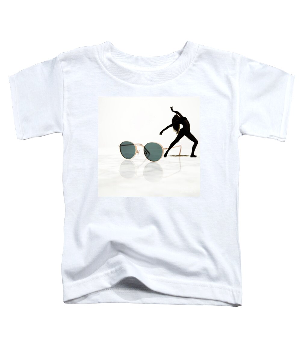 Fineart Toddler T-Shirt featuring the digital art Dancing glasses by Yvonne Padmos