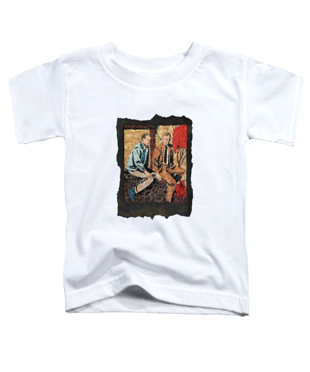 Glass Toddler T-Shirt featuring the mixed media David Tells His Story by Matthew Lazure