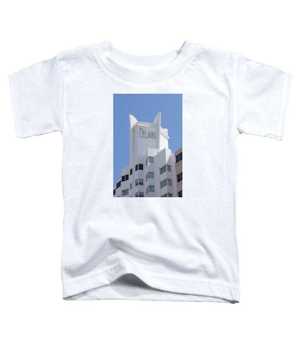 South Beach Toddler T-Shirt featuring the photograph Delano - South Beach by Art Block Collections