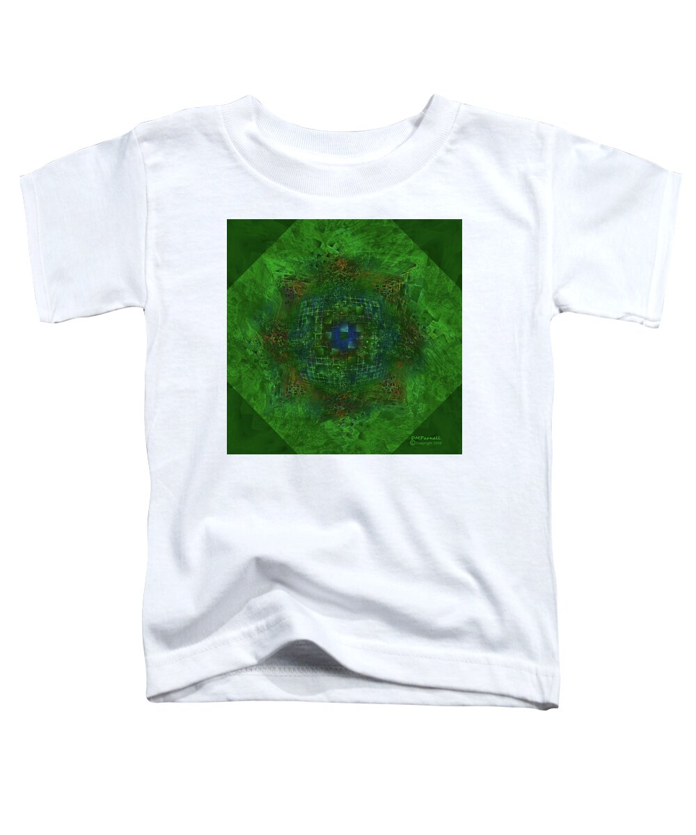 Abstract Toddler T-Shirt featuring the digital art Digital Watchers by Diane Parnell