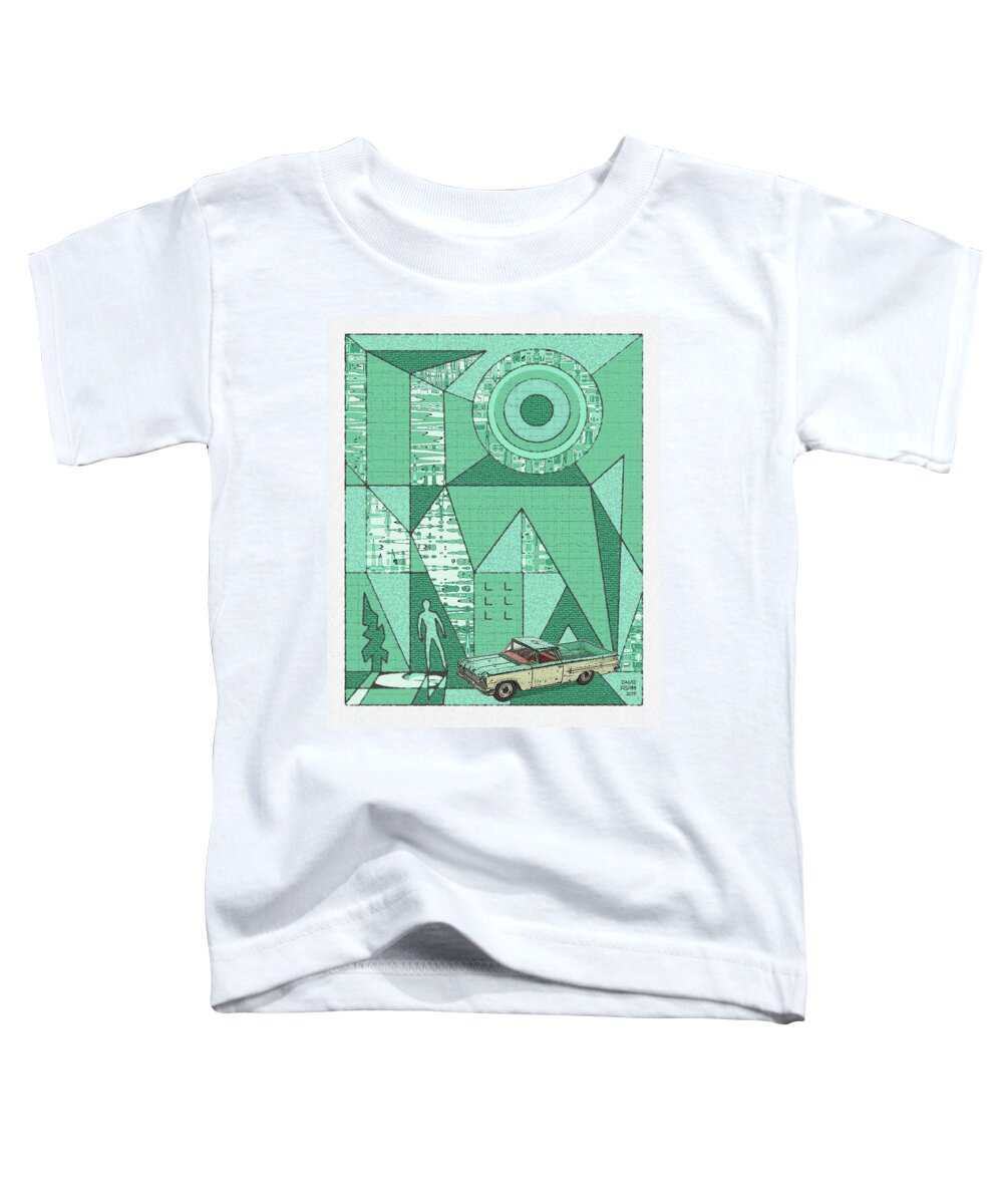 Dinky Toys Toddler T-Shirt featuring the digital art Dinky Toys / El Camino by David Squibb