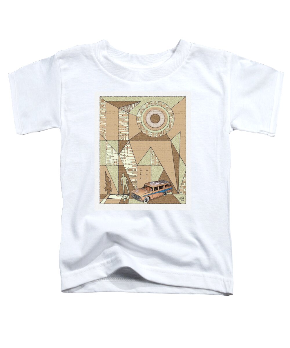 Dinky Toys Toddler T-Shirt featuring the digital art Dinky Toys / Rambler by David Squibb