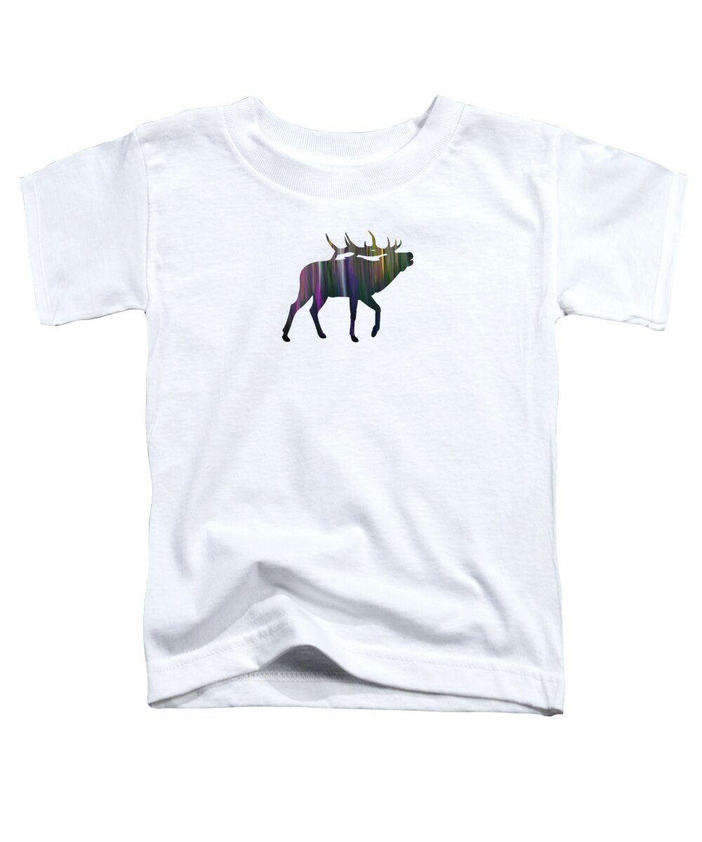 Elk Toddler T-Shirt featuring the photograph Elk Abstract - Purple Dawn by Whispering Peaks Photography