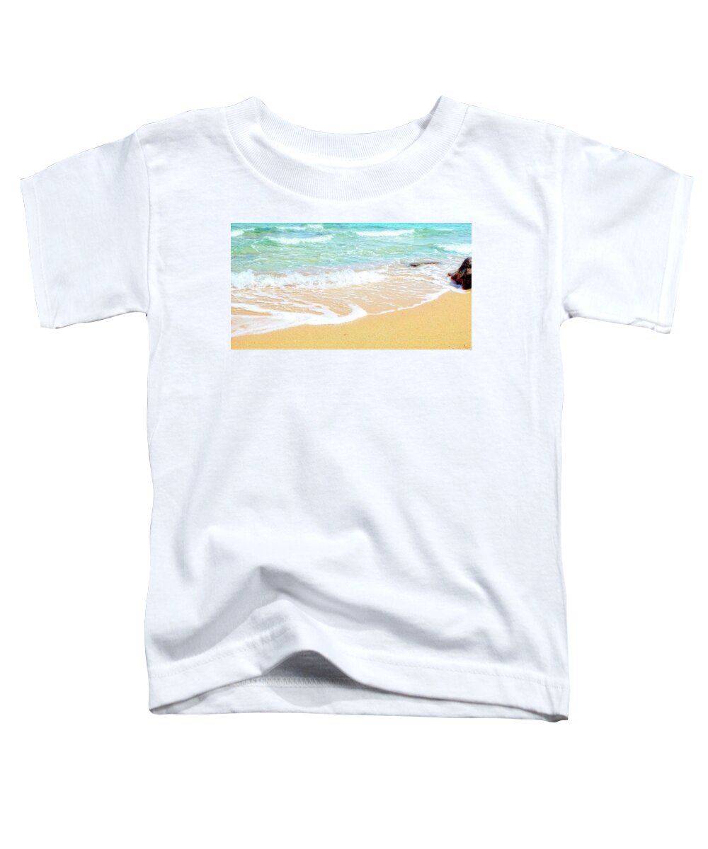 Waves Toddler T-Shirt featuring the photograph Enjoy The Beautiful Waves by Johanna Hurmerinta