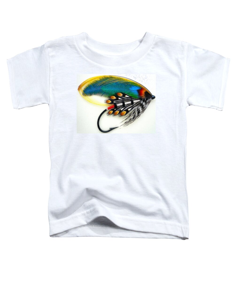 Fly Fishing Lure Painting Study Beautiful Pretty Toddler T-Shirt