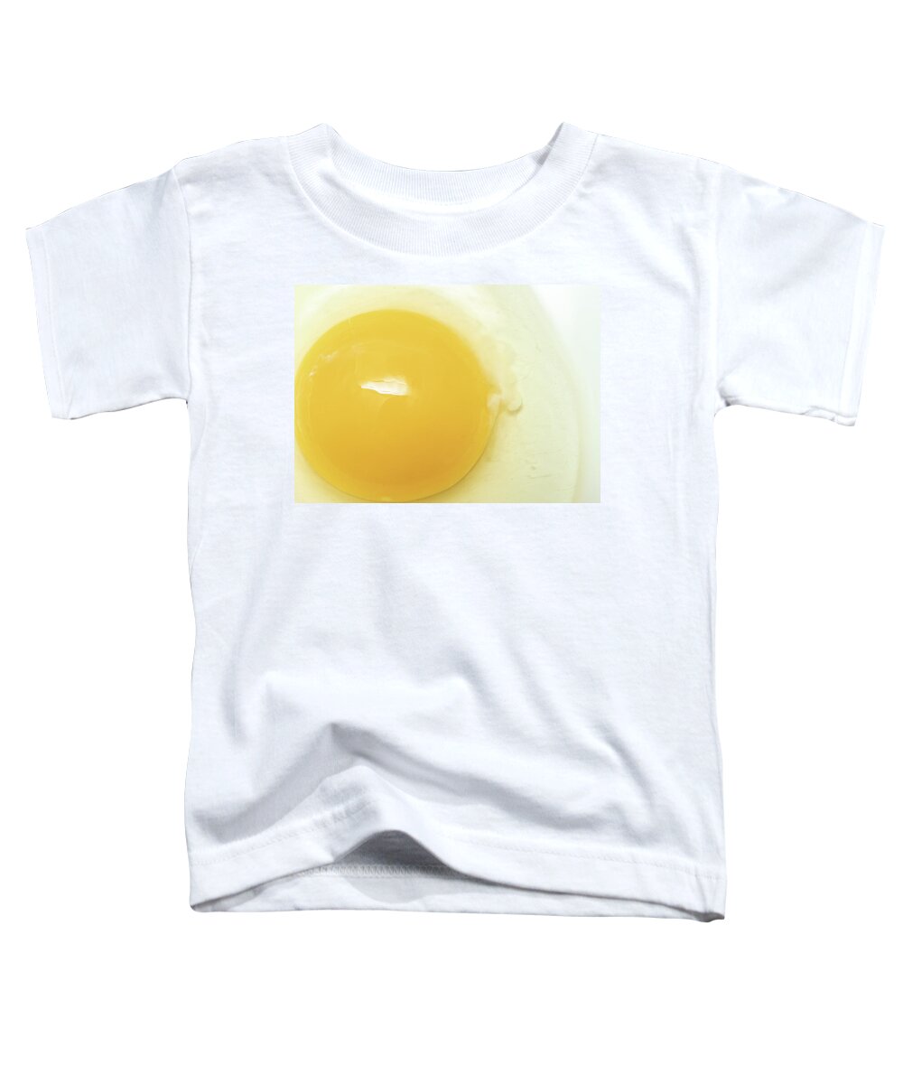 Food Toddler T-Shirt featuring the photograph Food Photography - Egg Yolk by Amelia Pearn