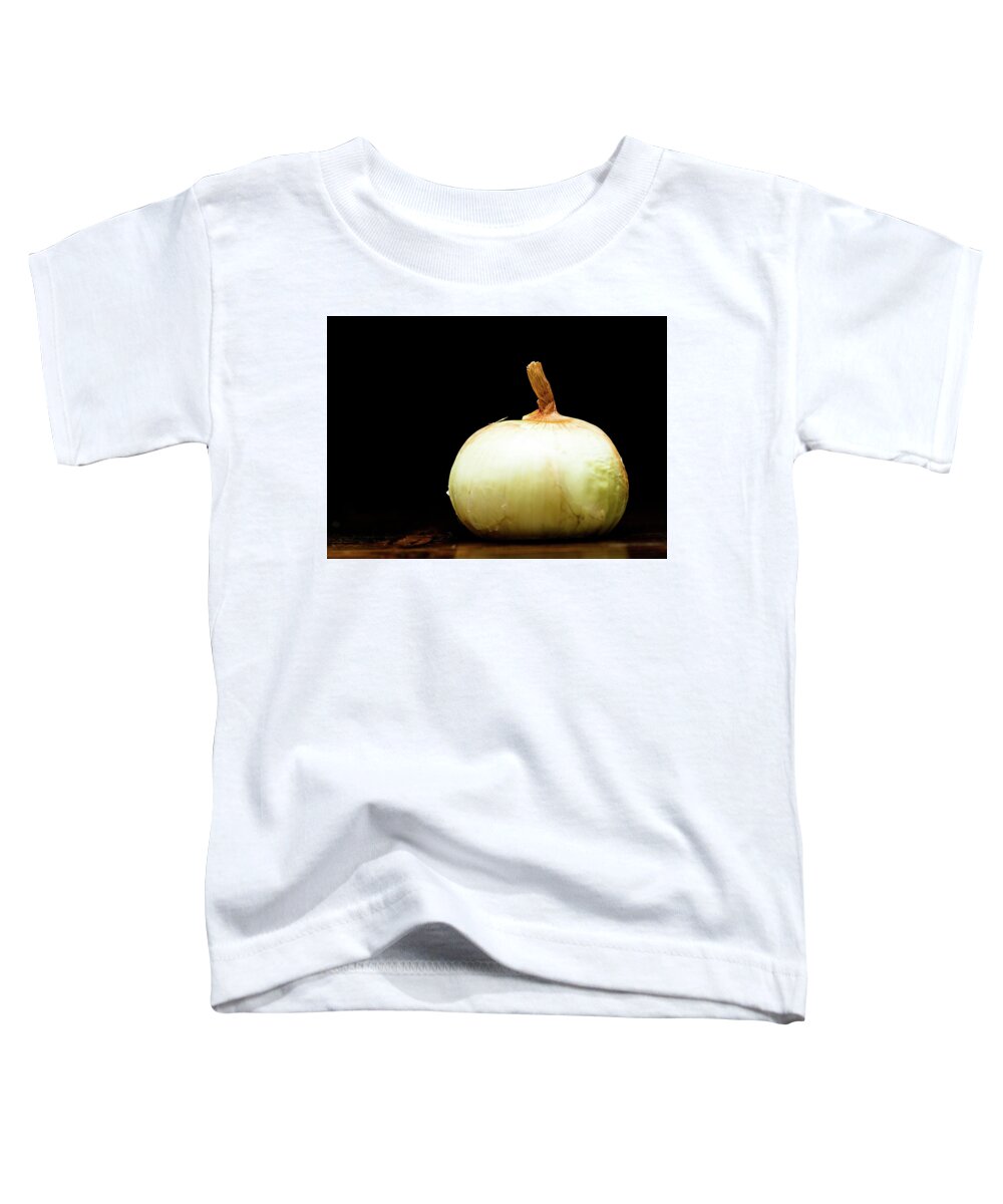 Food Toddler T-Shirt featuring the photograph Food Photography - Onion by Amelia Pearn