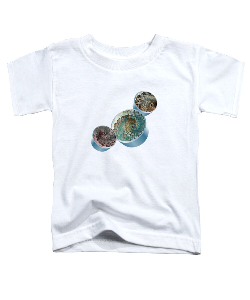 Fractal Geometro Ii Toddler T-Shirt featuring the digital art Fractal Geometro 2 by Susan Maxwell Schmidt