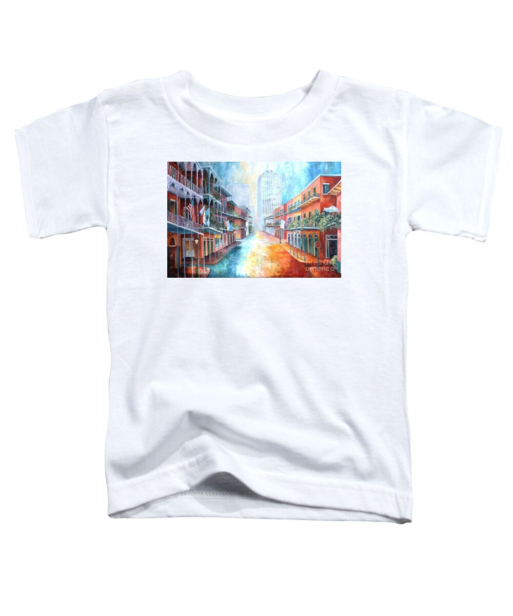 New Orleans Toddler T-Shirt featuring the painting French Quarter Royal by Diane Millsap
