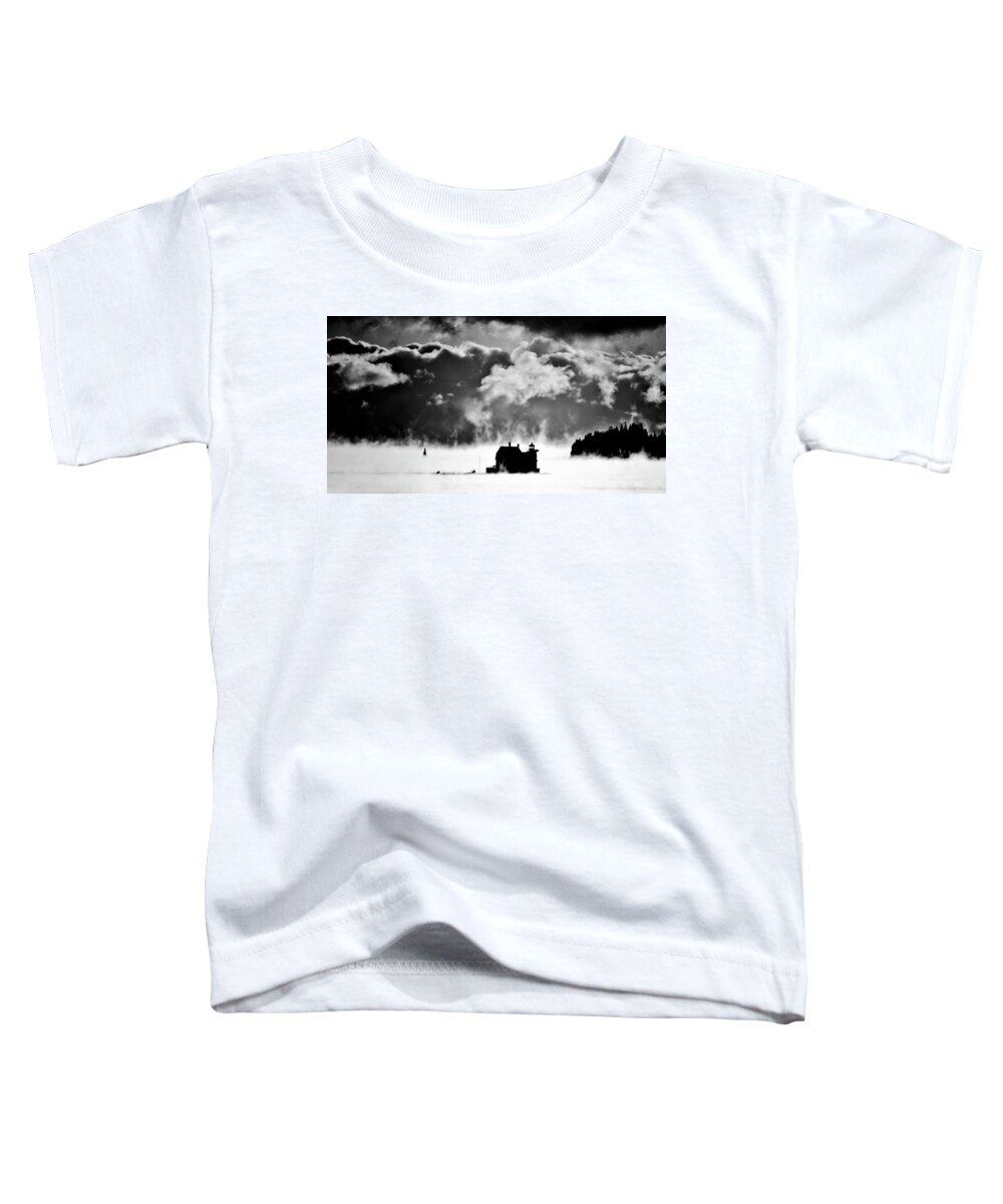 Breakwater Lighthouse Toddler T-Shirt featuring the photograph Frozen in Time by Jeff Cooper