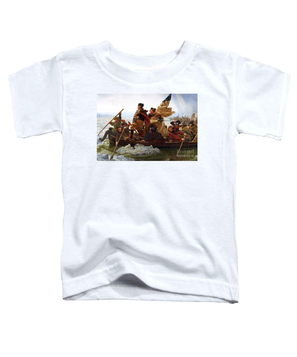 George Toddler T-Shirt featuring the photograph George Washington Crossing The Delaware by Action