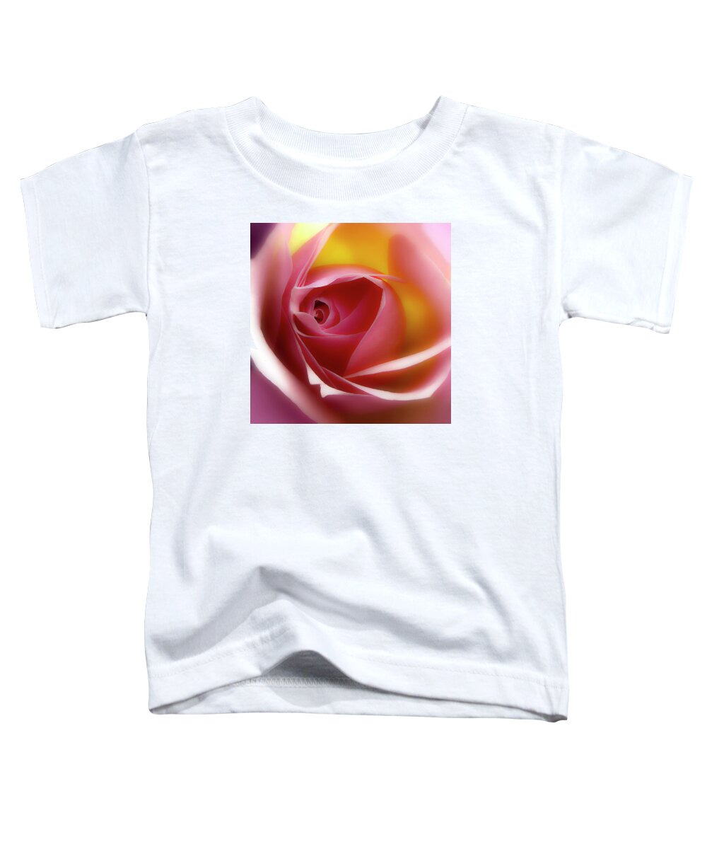 Rose Toddler T-Shirt featuring the photograph Glowing Rose HDR by Johanna Hurmerinta