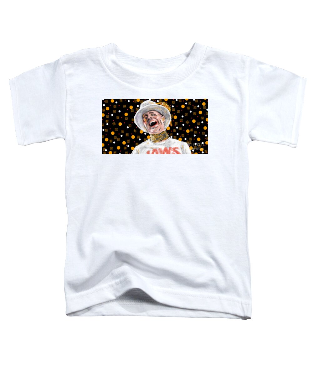 Gord Downie Trigically Hip Rock And Roll Portrait Musician Star Celebrity Toddler T-Shirt featuring the painting Gord Downie The Tragically Hip by Bradley Boug