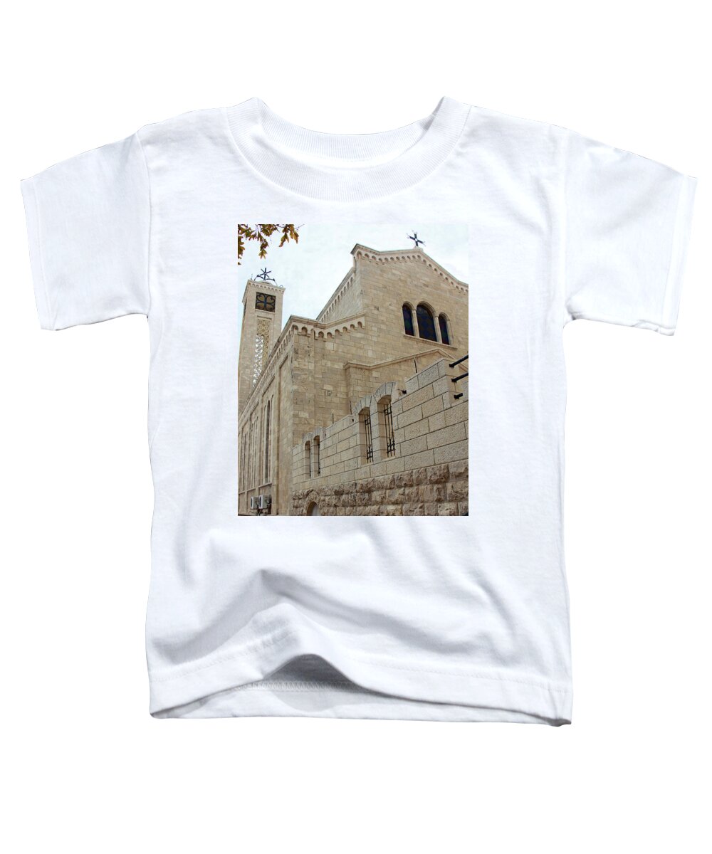 Greek Toddler T-Shirt featuring the photograph Greek Catholic Melkite Outdoor by Munir Alawi