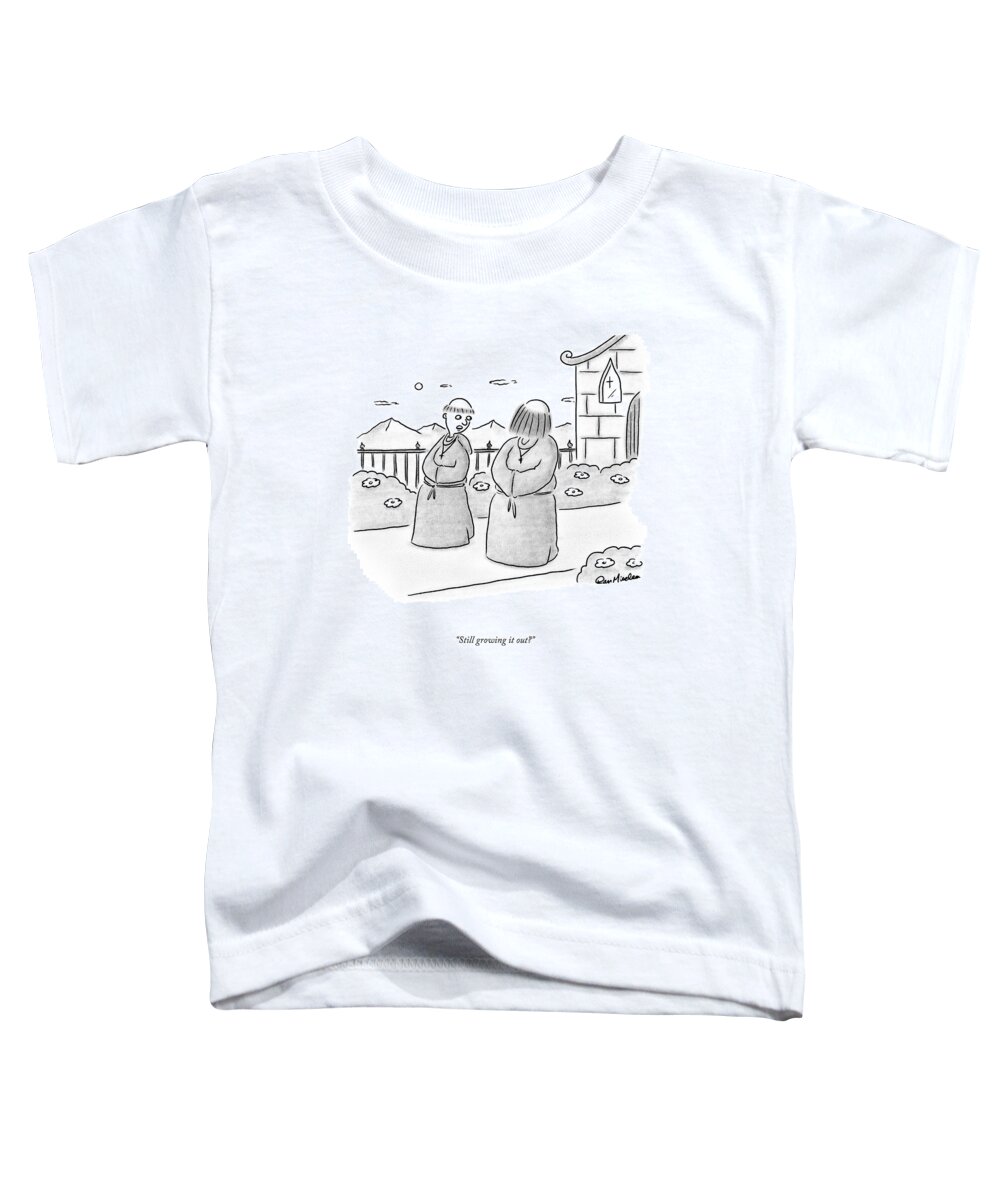 A25624 Toddler T-Shirt featuring the drawing Growing It Out by Dan Misdea