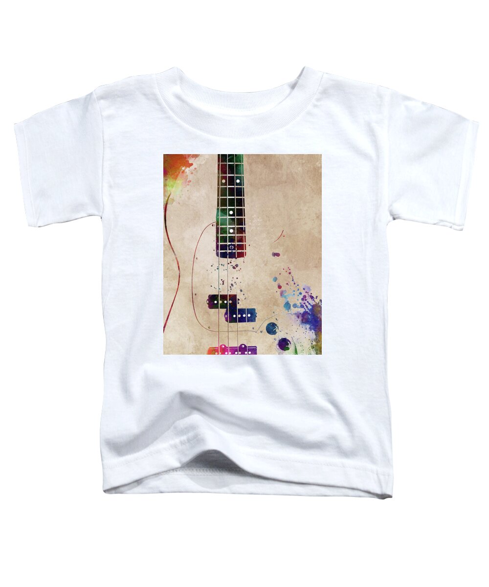 Guitar Toddler T-Shirt featuring the ceramic art Guitar art 11 #guitar #music by Justyna Jaszke JBJart