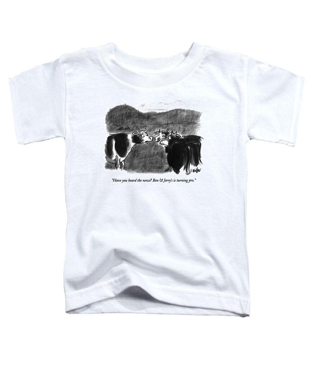 Gossip Toddler T-Shirt featuring the drawing Have You Heard The News? by Warren Miller
