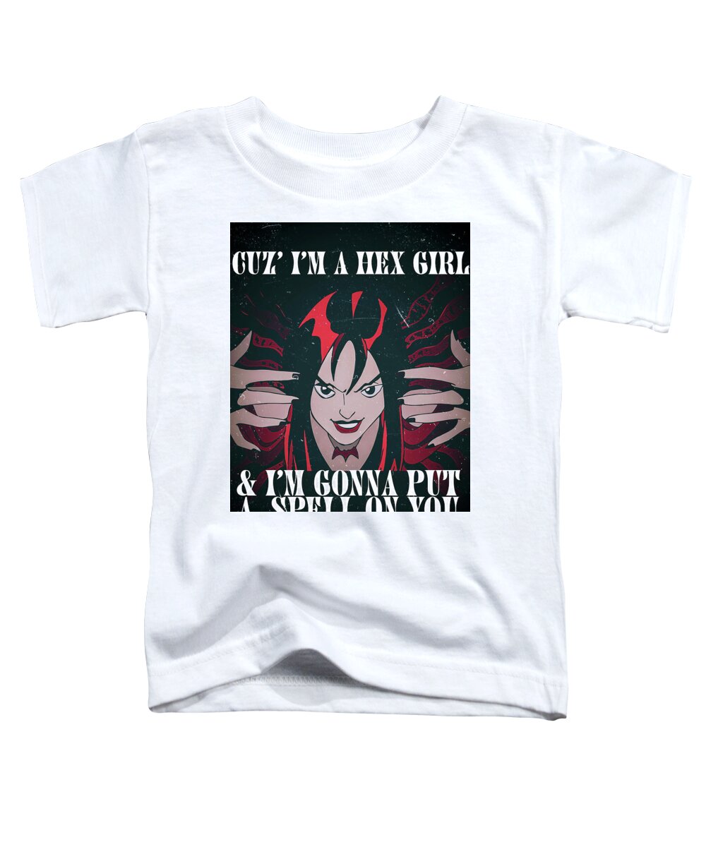 Hex Girls Toddler T-Shirt featuring the digital art Hex Girl by Christina Rick