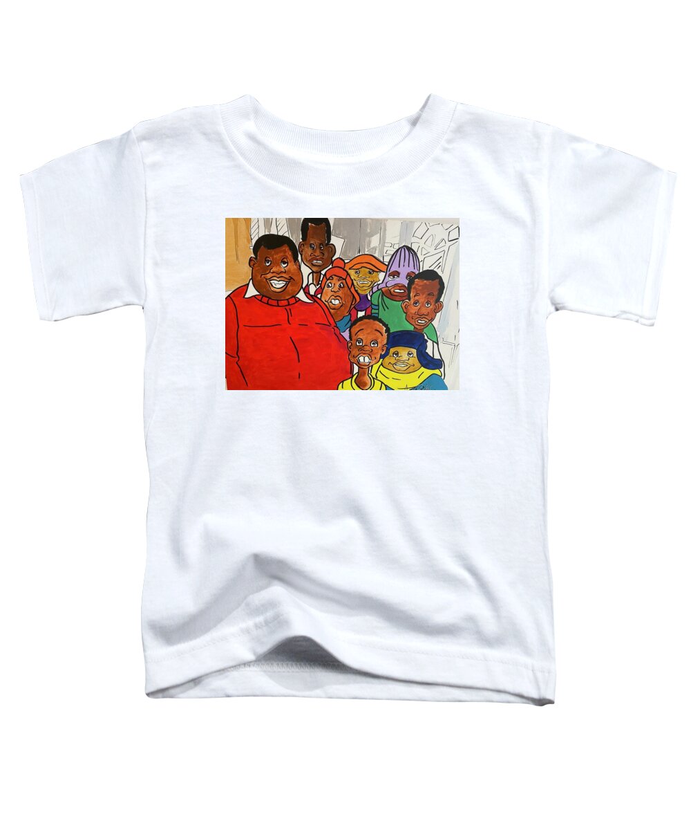  Toddler T-Shirt featuring the mixed media Hey, Hey, Hey..... by Angie ONeal