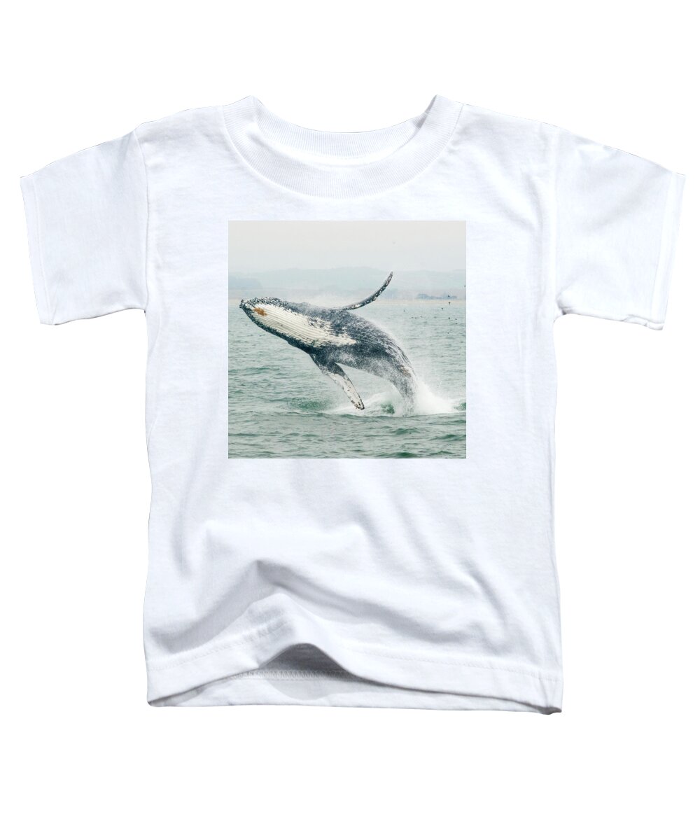 Whale Toddler T-Shirt featuring the photograph High Seas by Jennifer Kane Webb