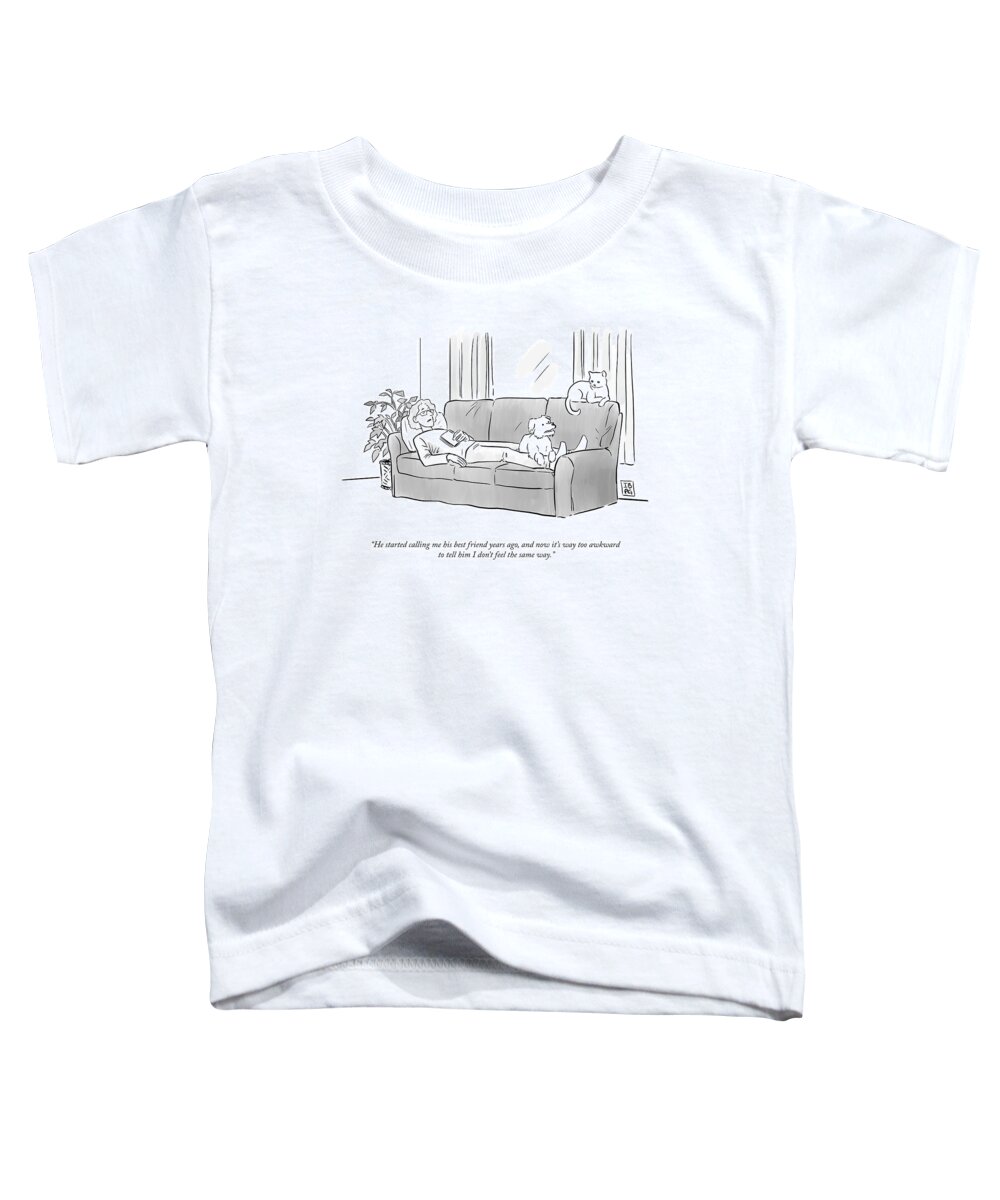 A24716 Toddler T-Shirt featuring the drawing His Best Friend by Ian Boothby and Pia Guerra