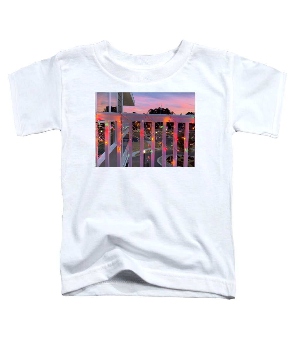 Macon Toddler T-Shirt featuring the photograph Holiday Lights by Rod Whyte