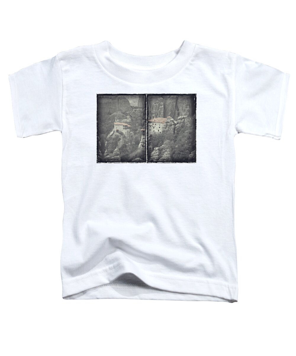 Greece Toddler T-Shirt featuring the photograph Holy Meteora by M Kathleen Warren
