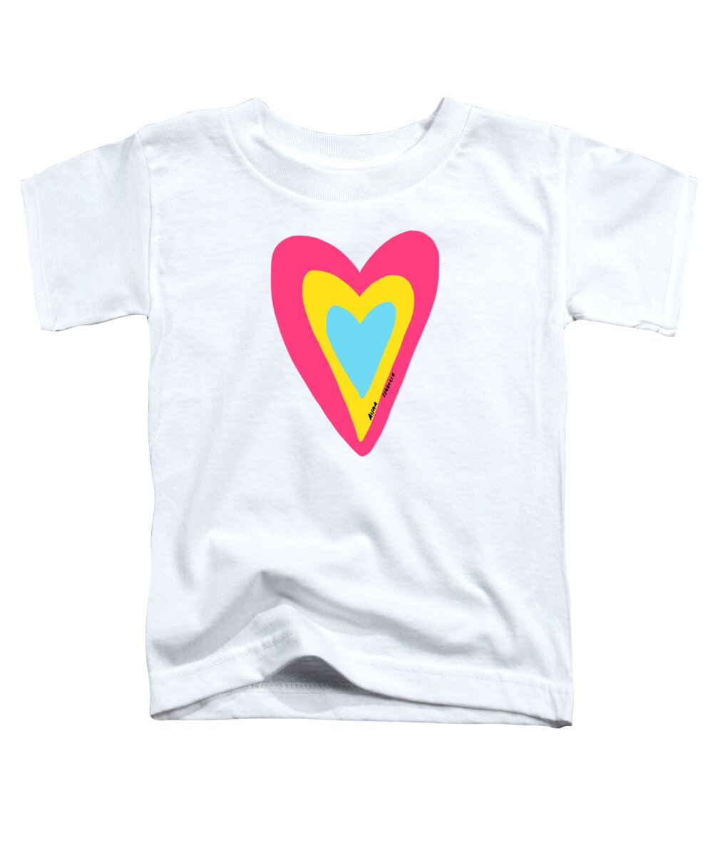 Heart Toddler T-Shirt featuring the digital art Hope Filled Heart I by Aisha Isabelle